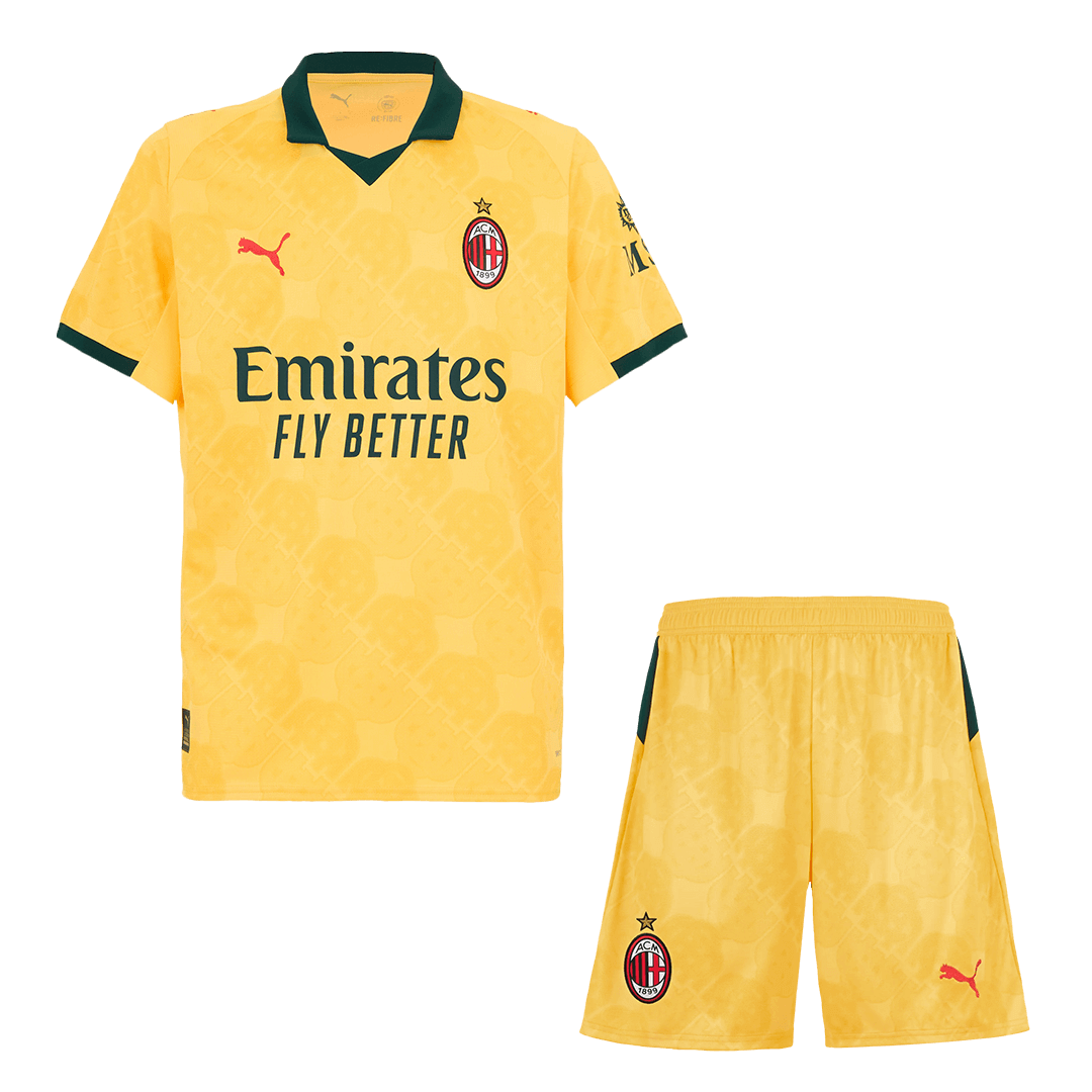 AC Milan Troisième Maillot Kit 2025/26 Jaune
