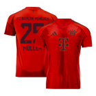 MÜLLER #25 Bayern Munich Maillot Domicile 2024/25 Rouge