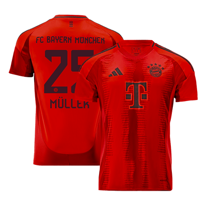 MÜLLER #25 Bayern Munich Maillot Domicile 2024/25 Rouge