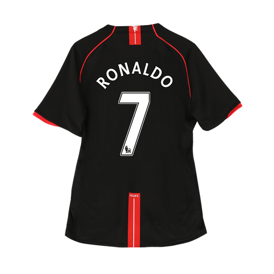 Maillot extérieur rétro RONALDO #7 Manchester United 2007/08 Noir