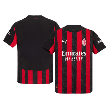 Maillot Domicile AC Milan 2025/26 Rouge et Noir Joueur