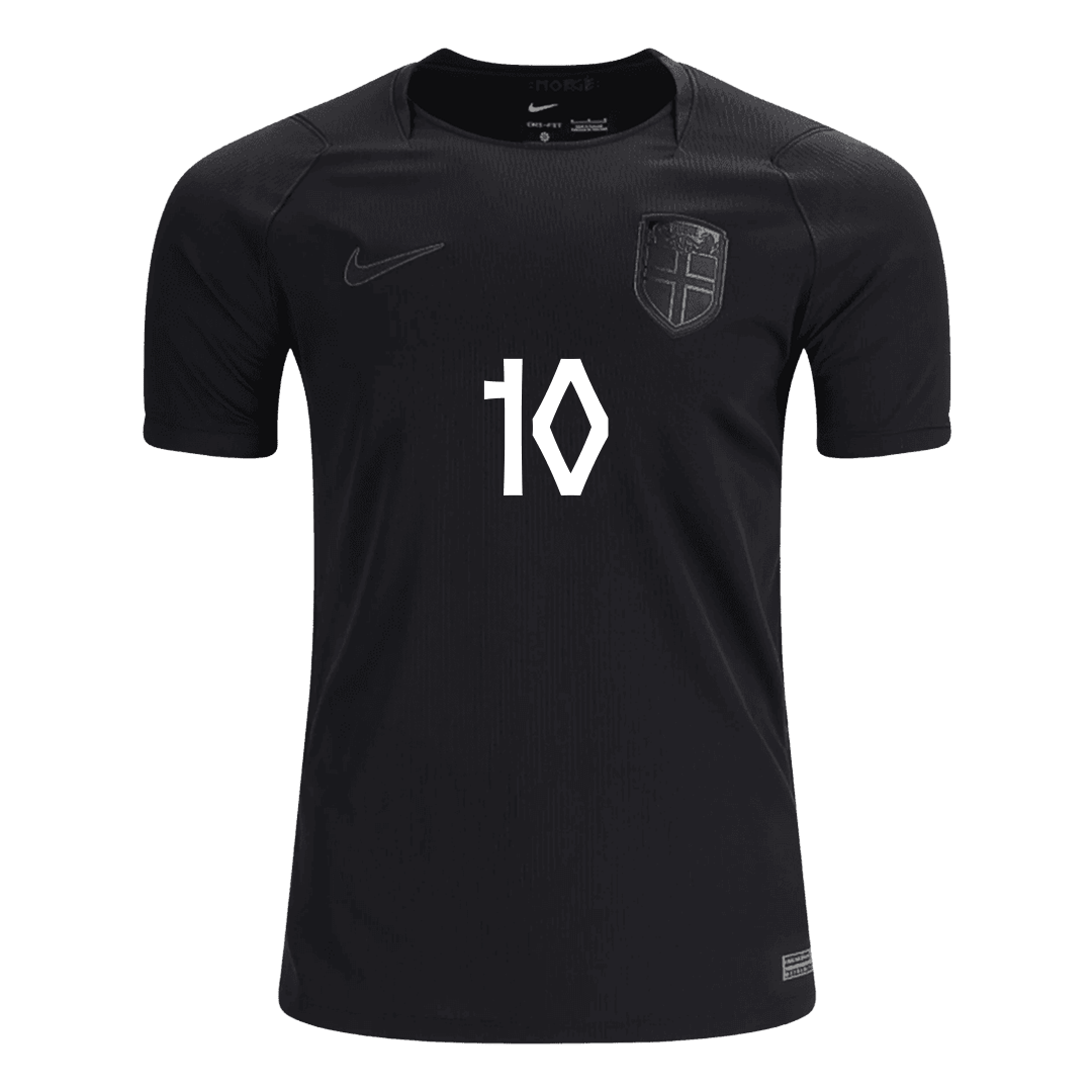 ØDEGAARD #10 Norvège Maillot Extérieur - Coupe du Monde 2026 Noir