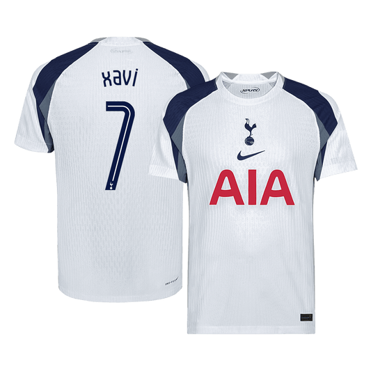 XAVI #7 Tottenham Hotspur Maillot Domicile 2025/26 Blanc Joueur - UCL