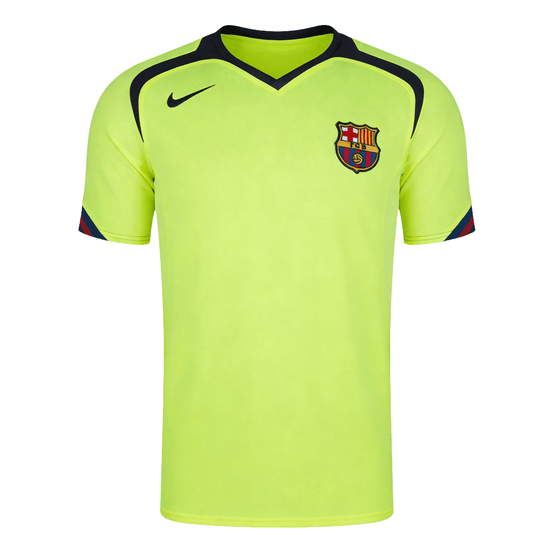 Maillot Rétro Barcelone Extérieur 2005/06 Vert Fluo