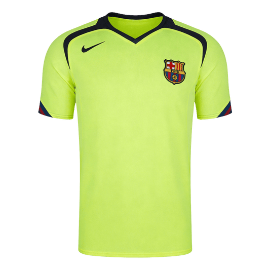 Maillot Rétro Barcelone Extérieur 2005/06 Vert Fluo