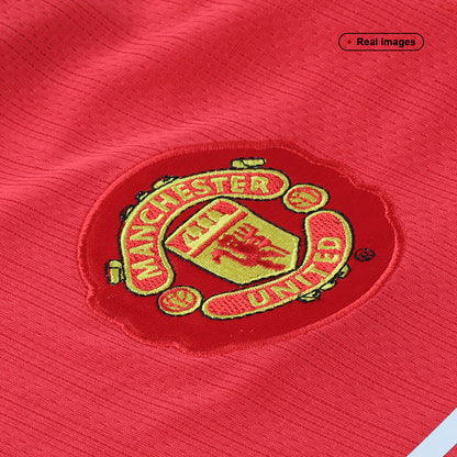 Rétro RONALDO #7 Manchester United Maillot Domicile 2007/08 Rouge