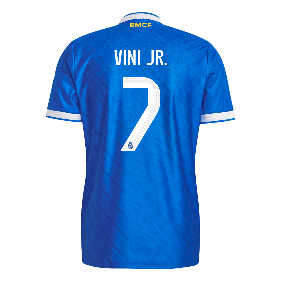VINI JR. #7 Maillot Troisième Real Madrid 2025/26 Bleu Joueur