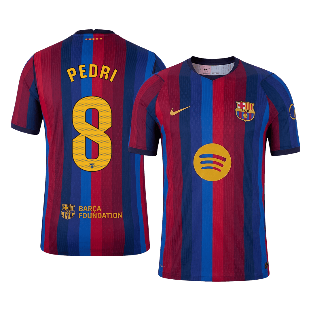 بيدري #8 قميص برشلونة الأساسي 2026/27 أحمر وأزرق للاعب