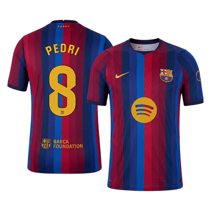 بيدري #8 قميص برشلونة الأساسي 2026/27 أحمر وأزرق للاعب