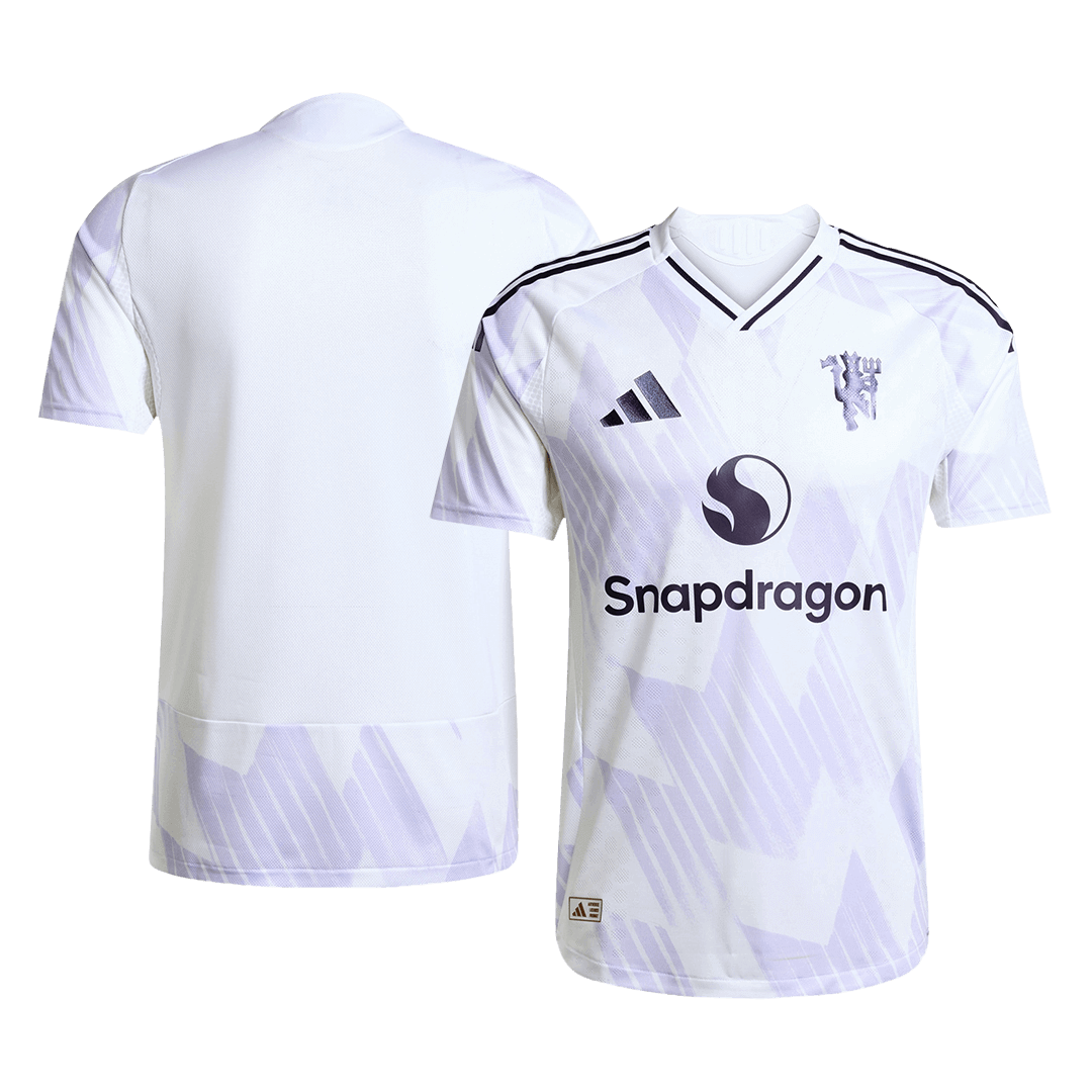 Manchester United Maillot extérieur joueur 2025/26 Blanc