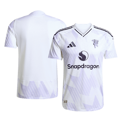 Manchester United Maillot extérieur joueur 2025/26 Blanc