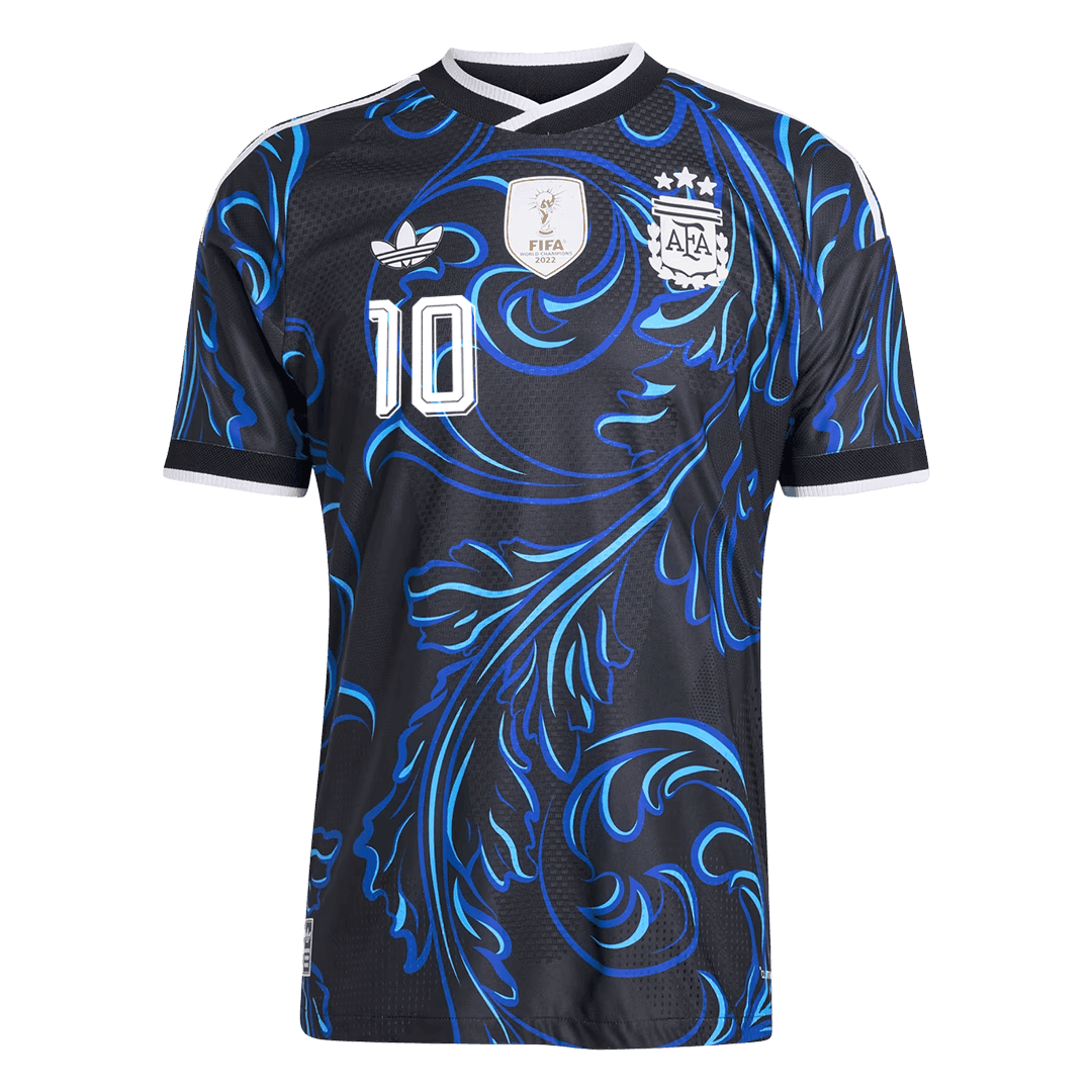 MESSI #10 Argentine Maillot Extérieur - Coupe du Monde 2026 Noir Joueur