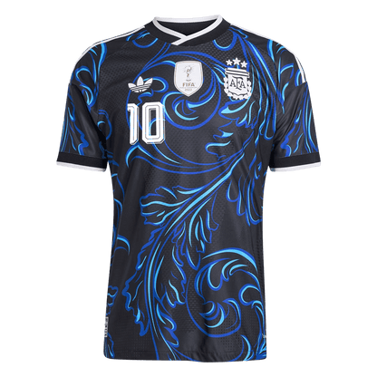 MESSI #10 Argentine Maillot Extérieur - Coupe du Monde 2026 Noir Joueur