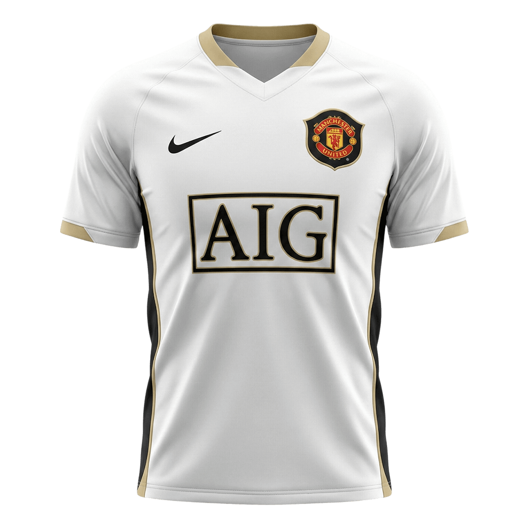 Maillot Rétro Manchester United Extérieur 2006/07 Blanc