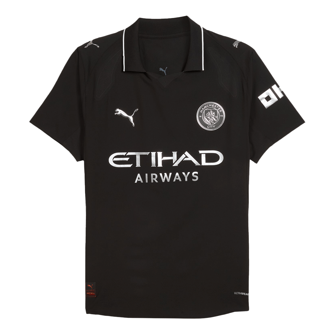 Maillot Domicile Manchester City 2025/26 Noir (Version Joueur)