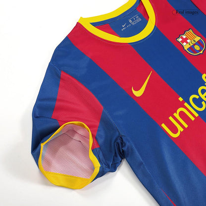 Maillot Domicile Rétro Barcelone 2010/11 Rouge&Bleu