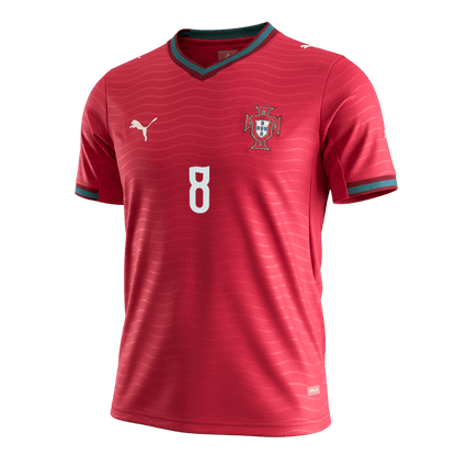 B.FERNANDES #8 Portugal Home Shirt - World Cup 2026 Red - Super