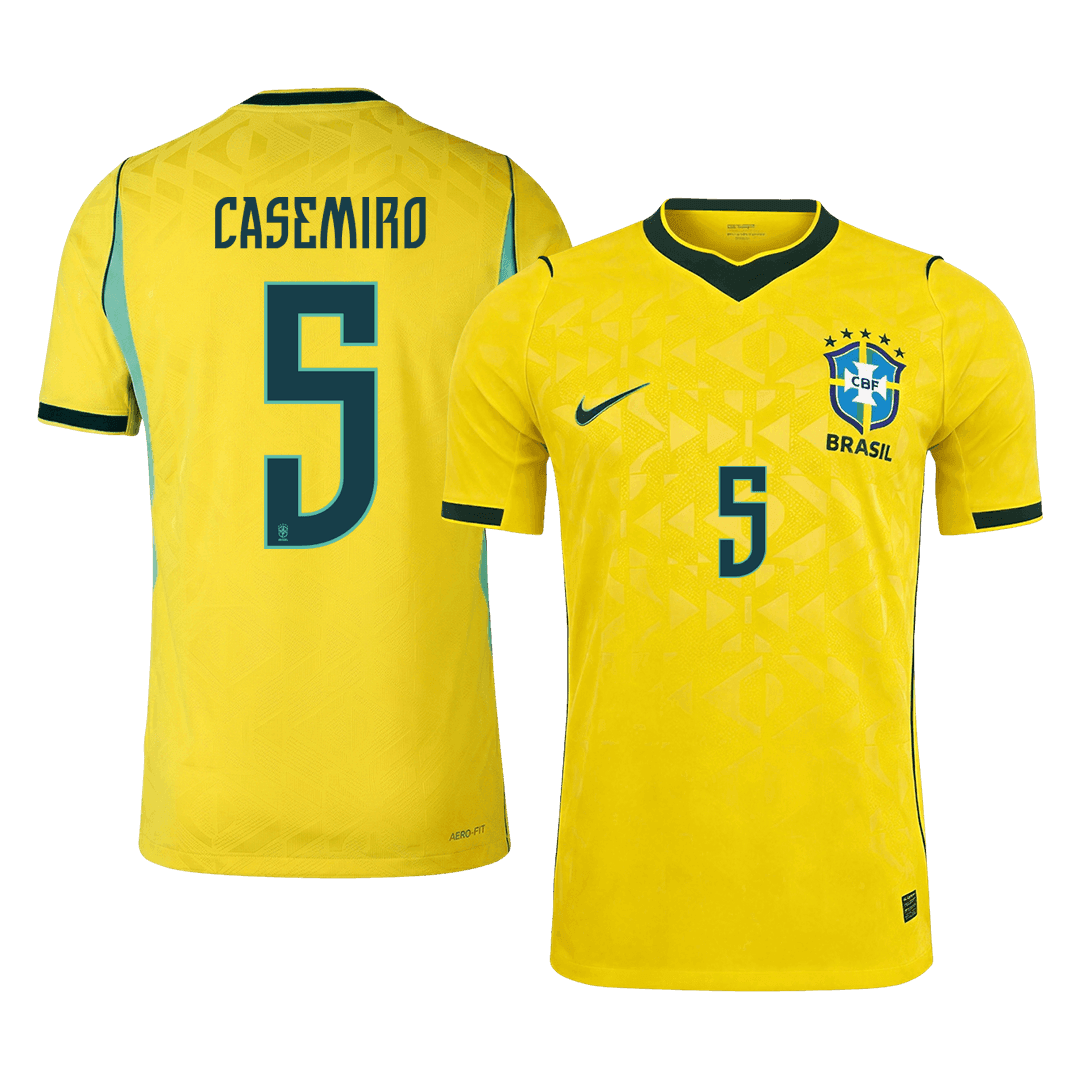 CASEMIRO #5 Brazil Home Shirt - 2026 World Cup Yellow Player