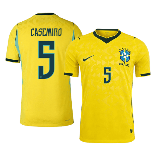 CASEMIRO #5 Brazil Home Shirt - 2026 World Cup Yellow Player