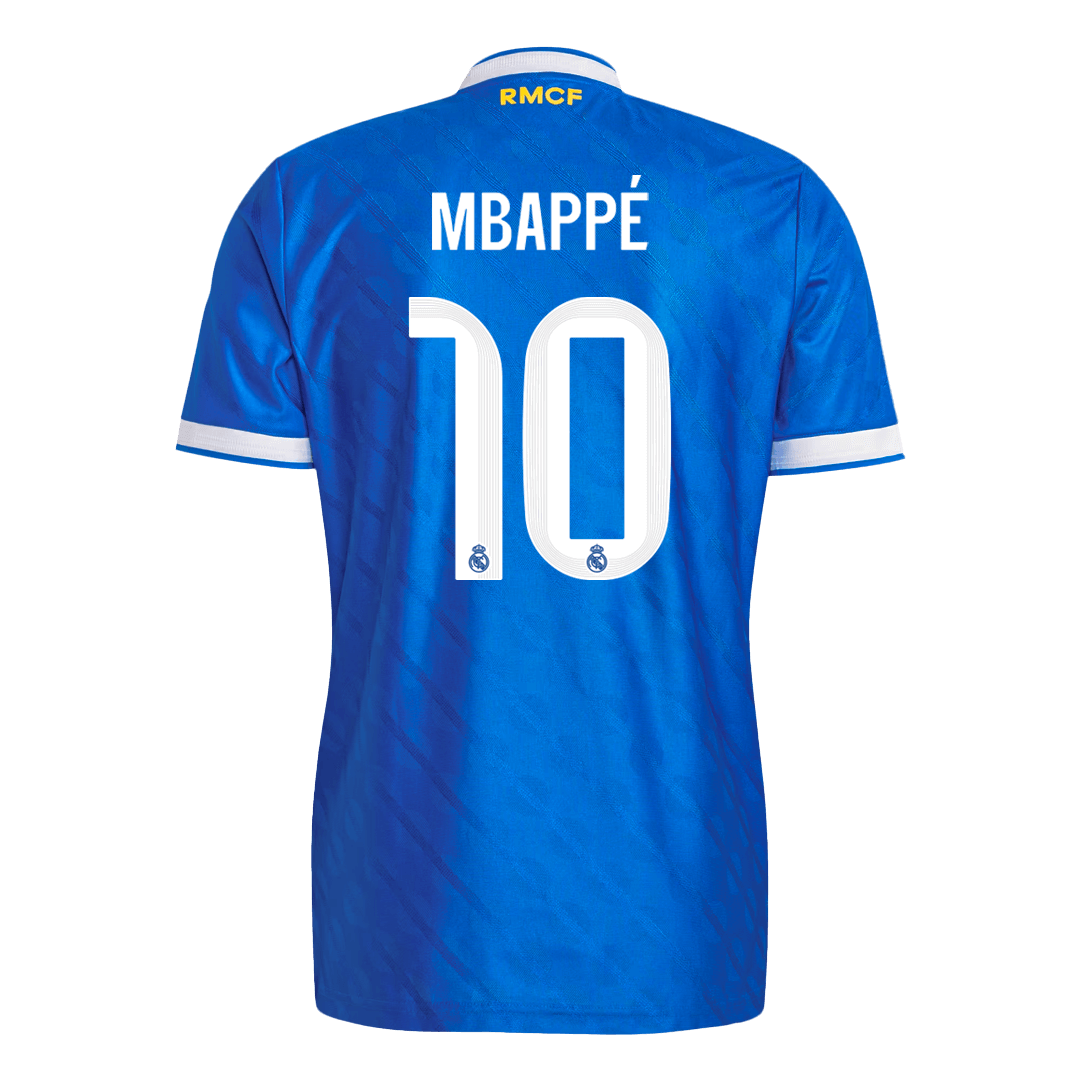 MBAPPÉ #10 Real Madrid Troisième Maillot 2025/26 Bleu Joueur