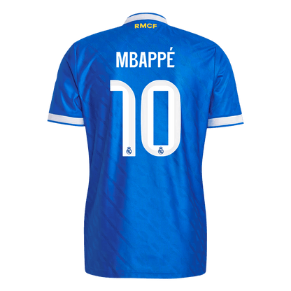 MBAPPÉ #10 Real Madrid Troisième Maillot 2025/26 Bleu Joueur