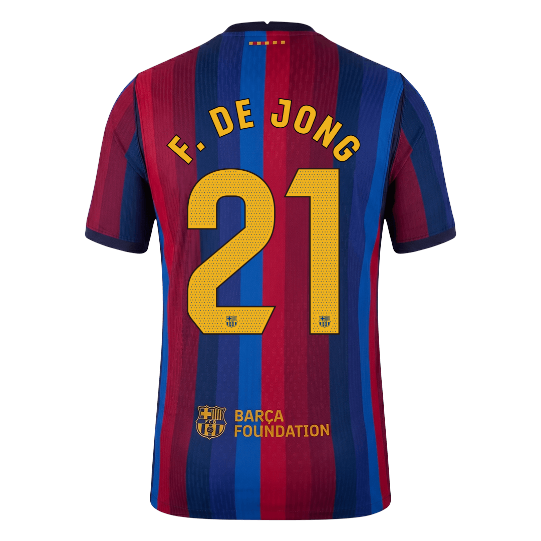 F. DE JONG #21 Barcelona Domicile Maillot 2026/27 Rouge&Bleu Joueur