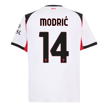 MODRIĆ #14 Maillot Extérieur AC Milan 2025/26 Blanc