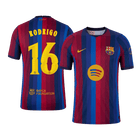 RODRIGO #16 Barcelona Domicile Maillot 2026/27 Rouge&Bleu Joueur - UCL