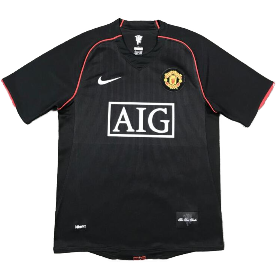 Maillot extérieur rétro RONALDO #7 Manchester United 2007/08 Noir