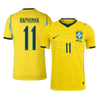 RAPHINHA #11 Brazil Home Shirt - World Cup 2026 Yellow Player