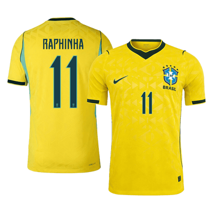 RAPHINHA #11 Brazil Home Shirt - World Cup 2026 Yellow Player