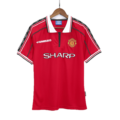Maillot rétro domicile Manchester United 98/00 rouge