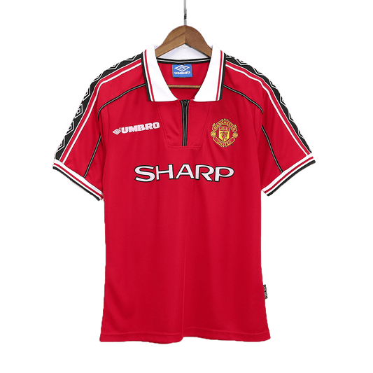 Maillot rétro domicile Manchester United 98/00 rouge