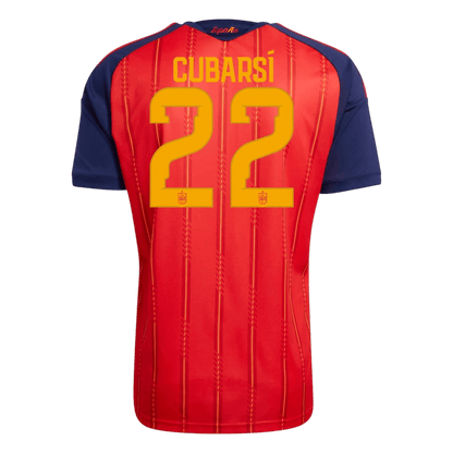 CUBARSÍ #22 Espagne Domicile Maillot - Coupe du Monde 2026 Rouge