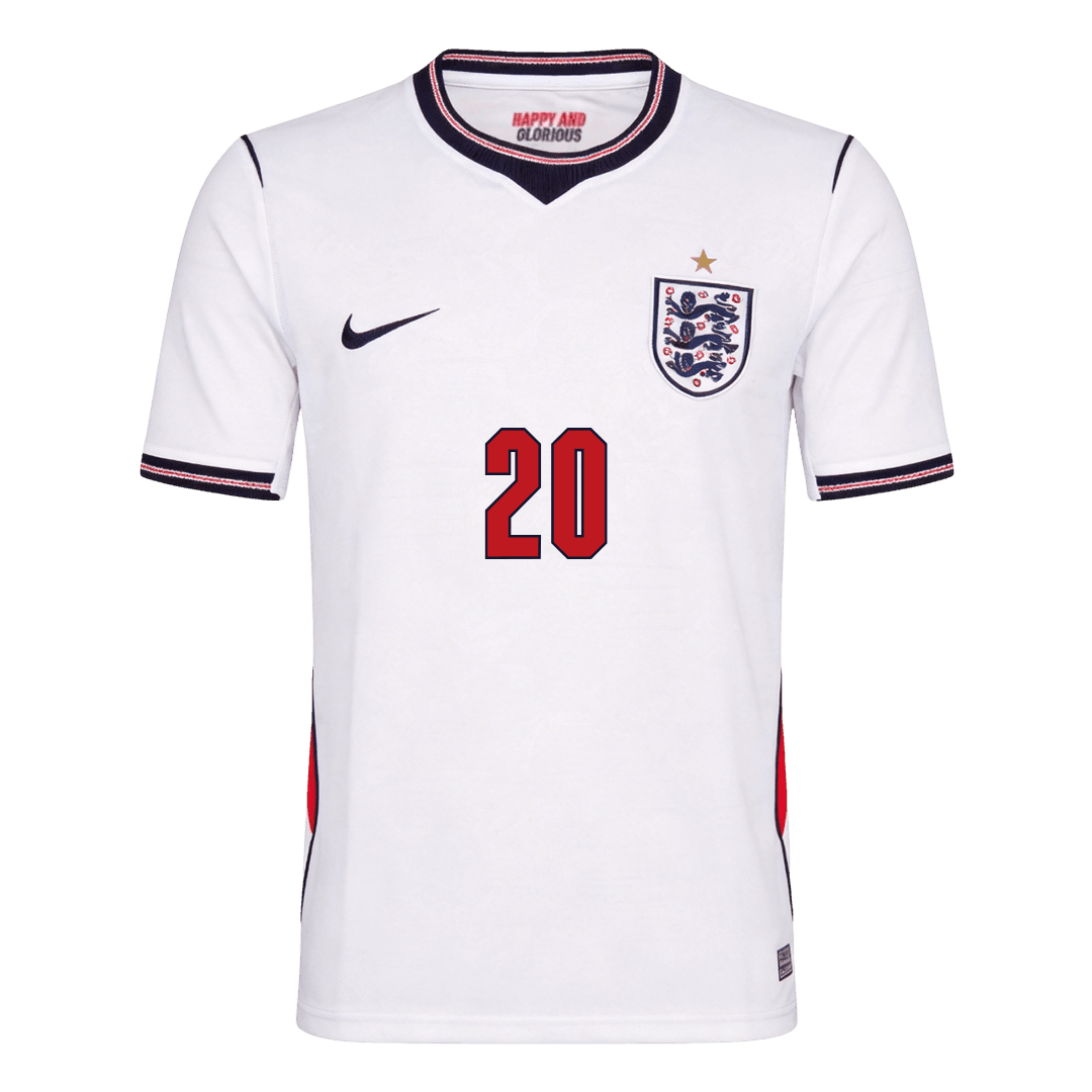 PALMER #20 England Home Jersey - 2026 World Cup White