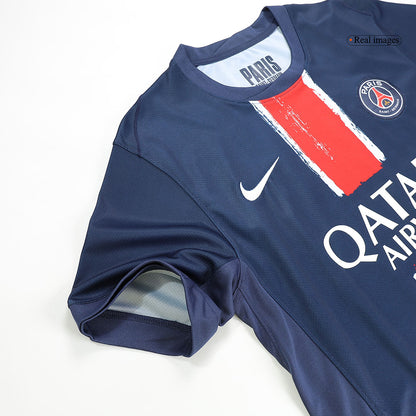 KVARATSKHELIA #7 PSG Home Jersey 2024/25 Navy - UCL