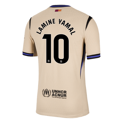 LAMINE YAMAL #10 Barcelone Maillot Extérieur 2025/26 Jaune Joueur