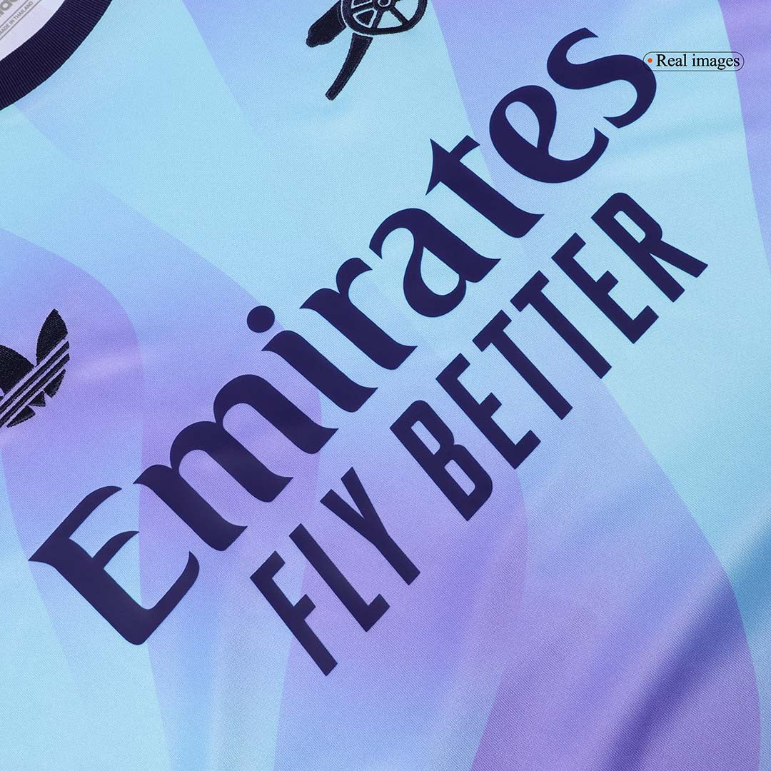 ØDEGAARD #8 Arsenal Troisième Maillot 2024/25 Violet&Bleu