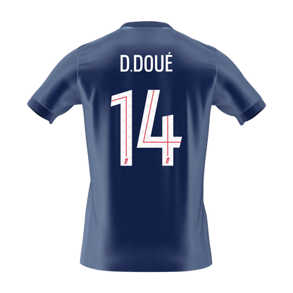 D.DOUÉ #14 PSG Domicile Maillot 2025/26 Bleu marine - Super