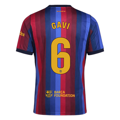 غافي #6 برشلونة القميص الأساسي 2026/27 أزرق وعنابي