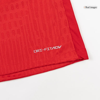 Maillot domicile du PSG 2025/26 rouge joueur