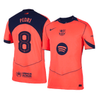 PEDRI #8 Barcelone Troisième Maillot 2025/26 Orange Joueur - UCL