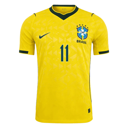 RAPHINHA #11 Brazil Home Shirt - World Cup 2026 Yellow Player