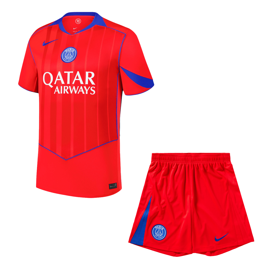PSG Third Maillot Kit 2025/26 Rouge