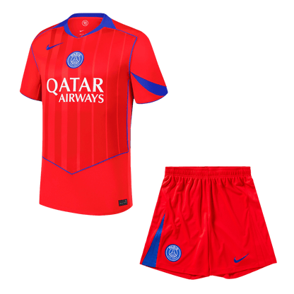 PSG Third Maillot Kit 2025/26 Rouge