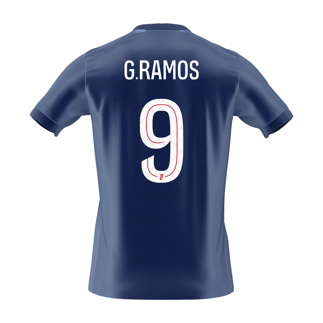 G.RAMOS #9 PSG Domicile Maillot 2025/26 Bleu marine - Super
