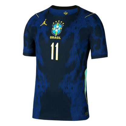 Maillot RAPHINHA #11 Brésil Extérieur - Coupe du Monde 2026 Marine Joueur