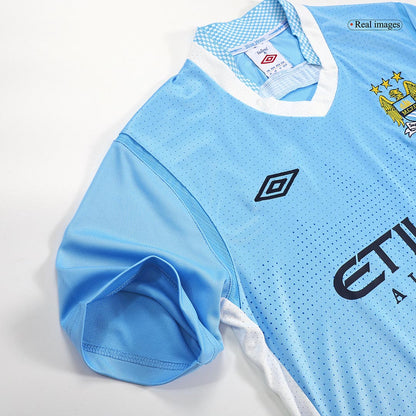 Maillot Rétro Domicile Manchester City 2011/12 Bleu