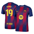 ROONY #19 Barcelona Domicile Maillot 2025/26 Rouge&Bleu Joueur - UCL