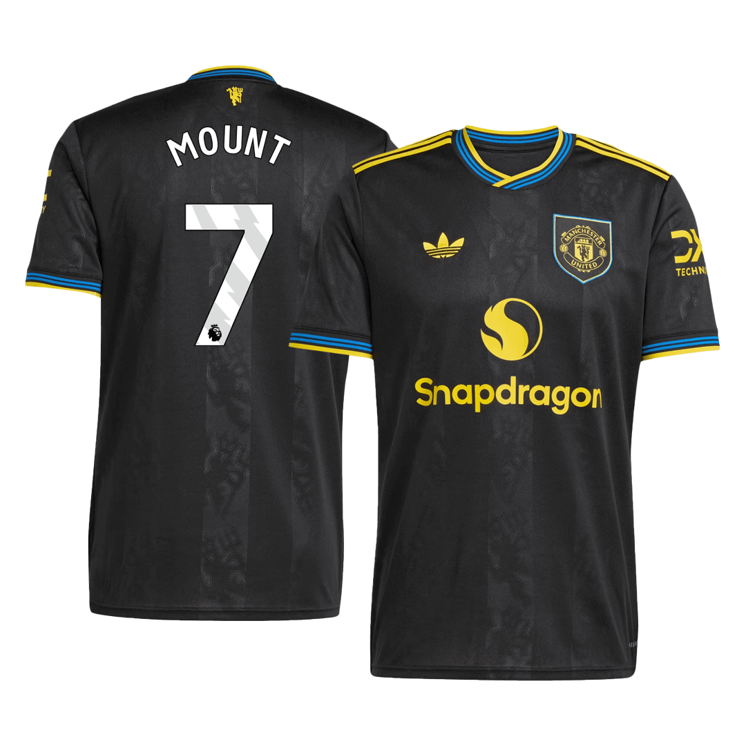 MOUNT #7 Maillot third Manchester United 2025/26 Noir